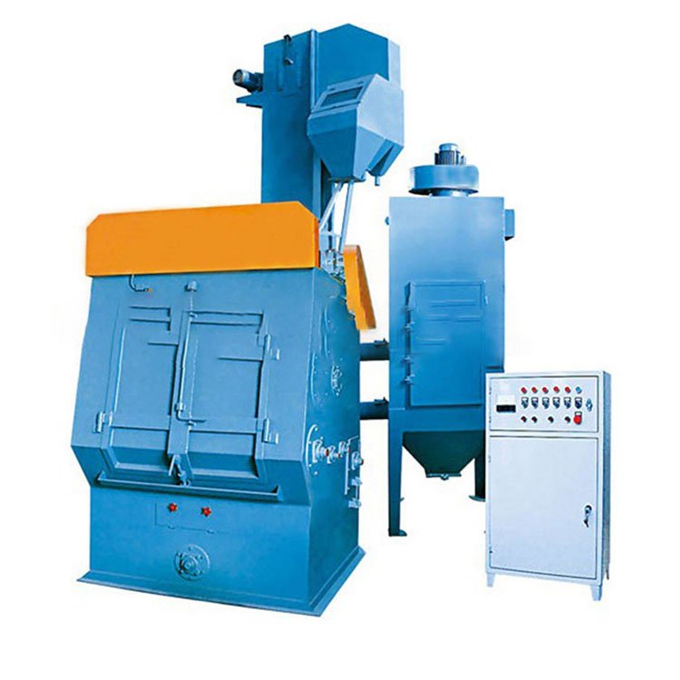 Drum Shot Blasting Machine for Car Brake Pads Rust Dirt Removal Cleaning